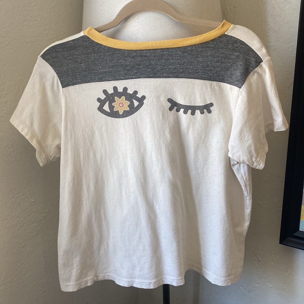 Retro Graphic Tee 100% Cotton ‘Radiate Joy’ 70s inspired hippie good vibes - Picture 3 of 4